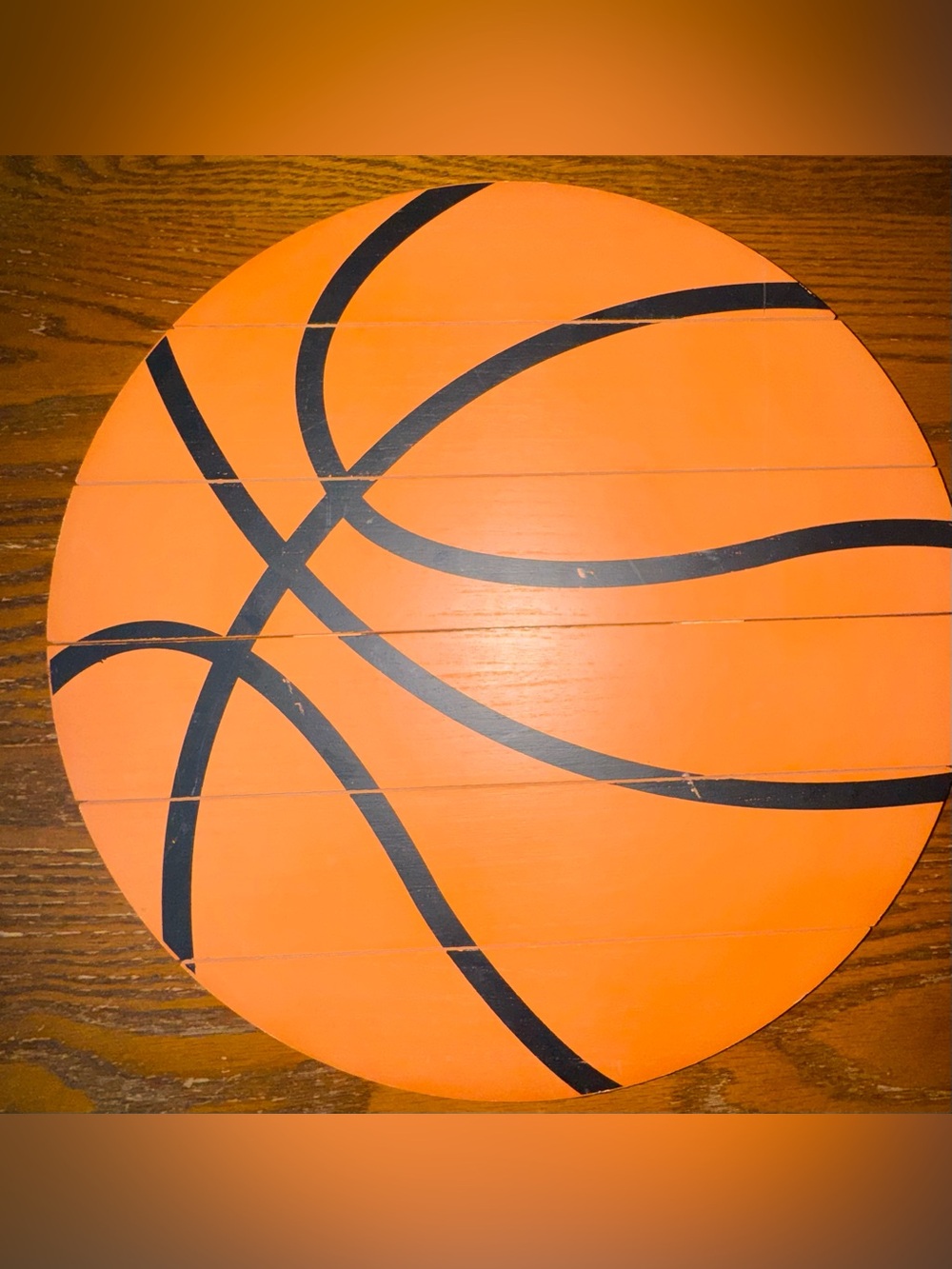 Basketball Wood Wall Decor Sports Boys Bedroom Game Room